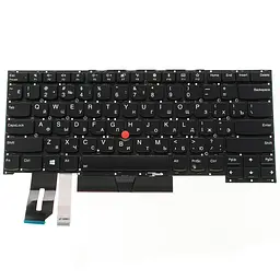Клавіатура для ноутбука LENOVO (ThinkPad: P1 Gen 2) rus, black, без фрейма, підсвічування клавіш - мініатюра 2