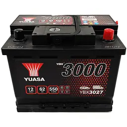 Акумулятор автомобільний Yuasa 12V 62Ah SMF акумулятор (YBX3027) - мініатюра 3