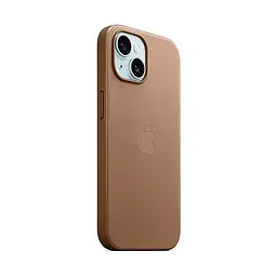 Чехол для Apple iPhone 15 Plus, FineWoven Case with MagSafe, коричневый, защитная накладка из материала FineWoven, противоударный, для iPhone, защита всего корпуса, поддержка беспроводной зарядки и MagSafe, (ARM71981) - мініатюра 2