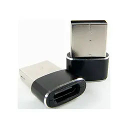 Перехідник Type-C (male) to USB (female) black Dengos (ADP-021) - мініатюра 2