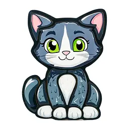 Дитячий пазл-вкладиш "Котик" Puz-22958, 13 елементів