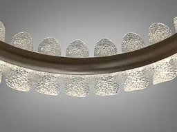 Стельова LED люстра Diasha 2511/500CG графіт 50W з пультом до 10 м2 - мініатюра 5