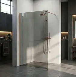 Душова стінка Rea Flexi 110x195 см grey brushed copper KPL-K99383 - мініатюра 5
