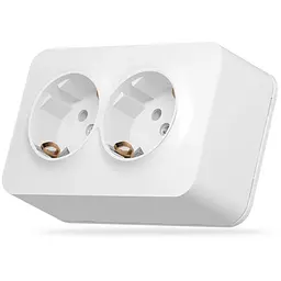 Розетка Videx BINERA IP20 зовнішня 2ая із заземленням біла (VF-BNS22G-W)