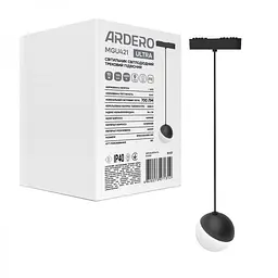 Світлодіодний магнітний трековий світильник Ardero MGU421 Ultra 10W 4000К чорний (80131)