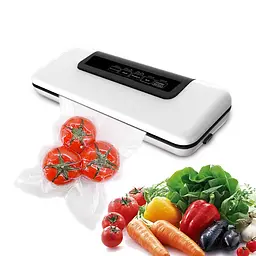 Вакууматор BioloMix Vacuum Sealer W300 для професійної якості та свіжості продуктів (Білий)