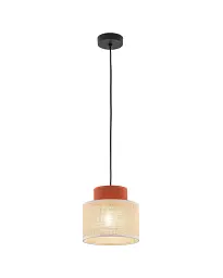 Підвісний світильник, люстра Tk Lighting 3139 Duo Juta E27 1x15W IP20 Бежевий - мініатюра 2