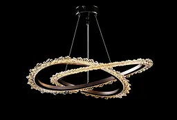 Люстра стельова LED Splendid Ray L145/1, 40W, хром/сірий, регулювання висоти 30-90 см, сучасний стиль для дому - мініатюра 3