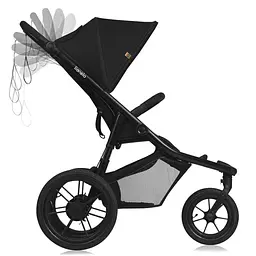 Прогулянкова коляска  Lionelo Azura Black Onyx (LO-AZURA BLACK ONYX) - мініатюра 4