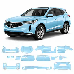 Антигравійна захисна бронеплівка за лекалами для Acura RDX TC1 facelift 2022 - повний кузов