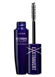 Туш для вій водостійка Avon «Екстремальний об'єм», 9,5 мл