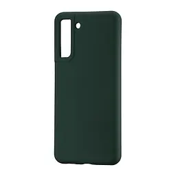 Чохол Silicone Case Samsung S21 FE (G990) Dark Green
