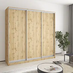 Шафа-купе тридверна MebelStar Стандарт AL 3ДСП 210x60x210 см Дуб тахо (MBS-4220)