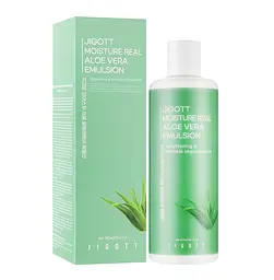 Емульсія для обличчя Aлoe Moisture Real Aloe Vera Emulsion Jigott 300 мл - мініатюра 2