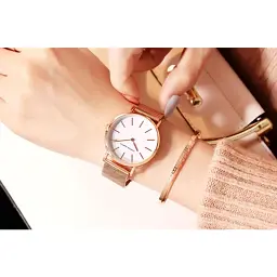 Часы Hannah Martin (rose gold/white) - мініатюра 3