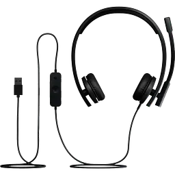 Гарнітура Logitech H570e Corded Mono чорний-USB-A (981-001430) (7095238) - мініатюра 5