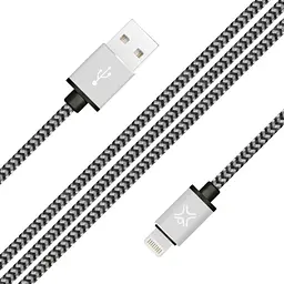 Кабель USB-A to Lightning XtremeMac Nylon Cable Silver 1.2 м (XCL-PRC-83) - мініатюра 2