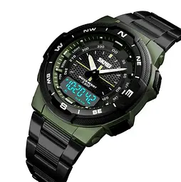Чоловічий годинник Skmei 1370 Marshal Зелені - мініатюра 2