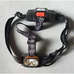 Налобний ліхтар Head Lamp LED HL-2128 акумуляторний для риболовлі 18650 - мініатюра 4