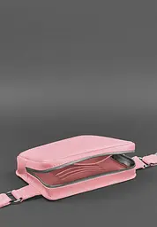Шкіряна жіноча поясна сумка Dropbag Mini рожева - мініатюра 5