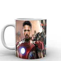 Кухоль GeekLand Залізна Людина Iron Man Стів Роджерс та Тоні Старк Месники IM.02.083 330 мл білий - мініатюра 2