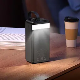 Портативна батарея Powerbank Hoco J123C Element 22.5W+PD20W with digital display 60000mAh Black - мініатюра 7