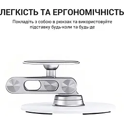 Підставка для смартфона OfficePro MS760S Aluminium Alloys Silver [129094] - мініатюра 8