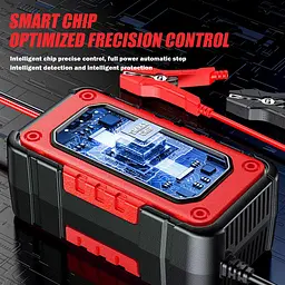 Зарядний пристрій Foxsur 12V-8A/24V4A 12V-7A для автомобільного акумулятора - мініатюра 3