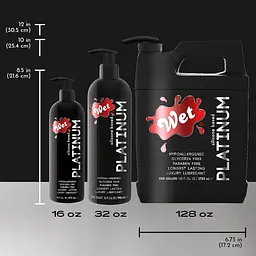 Лубрикант на силіконовій основі Wet Platinum One Gallon 3785 мл - мініатюра 4