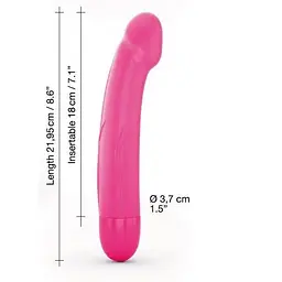 Вібратор Dorcel Real Vibration M Magenta 2.0 діам 3.7 см перезаряджається для точки G - мініатюра 4