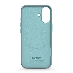 Силиконовый чехол с MagSafe для Apple iPhone 16, ICON2 MagCase, голубой, противоударный, панель с мягкой подкладкой, защита всего корпуса, поддержка беспроводной зарядки, совместим с защитными стеклами и пленками, ArmorStandart (ARM80184) - мініатюра 2
