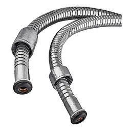Шланг для душу Zerix Chr.F01 розтяжний 150-200 см упаковка ZX0110, Хром - мініатюра 2