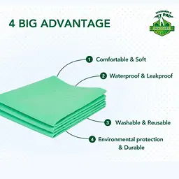 Багаторазові преміум пелюшки для собак MY TURF reusable and Washable pet mat 2 шт. 90х104 см - мініатюра 5