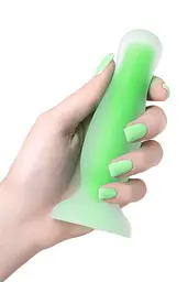 Анальна пробка Toyfa Mortimer Glow 12.5 см (зелений) - мініатюра 3