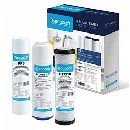 Картридж для фільтра глечика Ecosoft Комплект картриджів Ecosoft 1-2-3 для тристадійних фільтрів (CMV3ECO)