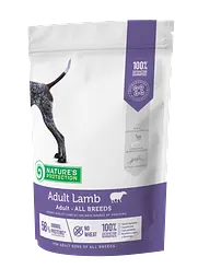Сухий корм для дорослих собак всіх порід з ягнятиною Nature's Protection Adult Lamb All Breeds, 12 кг