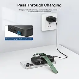 Портативний зарядний пристрій Genmifly 10000 mAh магнітний - мініатюра 6