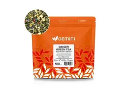 Чай фасований зелений GEMINI 100 г зелений з імбирем (Ginger Green Tea)
