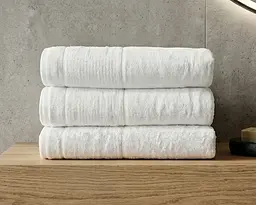 Набір бамбукових махрових турецьких рушників Cestepe 3 штуки 70х140 Bamboo Sarev White