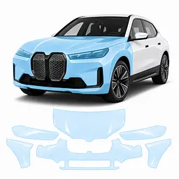 Антигравійна захисна бронеплівка за лекалами для BMW iX I20 2021- передня частина авто (капот бампер фари крила)