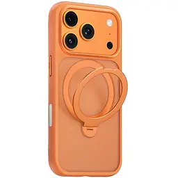 TPU+PC чохол Blueo Skin Friendly 360 Rotatable Stand with MagSafe для Apple iPhone 17 Pro Max (6.9) Orange
