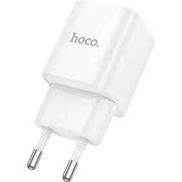Зарядний пристрій HOCO C147A Charm 1xUSB-C PD20W + 1xUSB QC3.0 White (6942007630276) - мініатюра 2