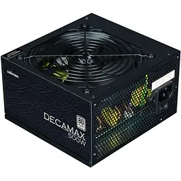 Блок живлення Zalman Decamax (500W) 85%, 80 Plus, 120мм, 1xMB 24pin(20+4), 1xCPU 8pin(4+4), 3xMolex, 4xSATA, 2xPCIe 8pin(6+2)