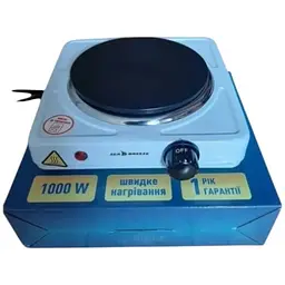 Плита одноконфоркова електрична кухонна Sea Breeze SB-060W настільна переносна дискова - мініатюра 3