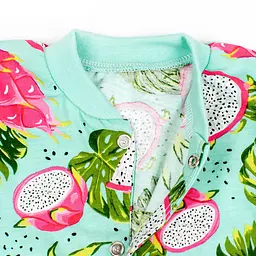 Чоловічок кулірний Tropics Story для дітей зріст 68 см (3 - 6 місяців) Malena Зелений з принтом - мініатюра 2