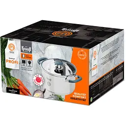 Каструля Krauff Profi зі скляною кришкою 6.1 л 24 см (26-238-088) - мініатюра 3