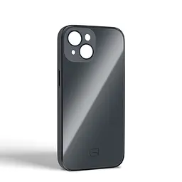 Чехол-панель-накладка для Apple iPhone 14, Replica MagSafe, черный, противоударный защитный чехол с магнитным кольцом MagSafe, защита всего корпуса, TPU+PC, зеркальный, выступающий бортик вокруг экрана, ArmorStandart (ARM76196) - мініатюра 2