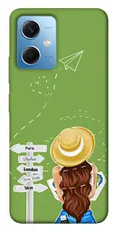 Чохол Demsky Travel girl для Xiaomi Redmi Note 12 5G
