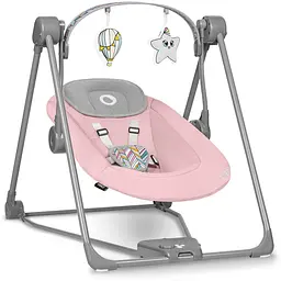 Крісло-гойдалка Lionelo Otto Pink Baby з ігровою дугою рожеве (LO-OTTO PINK BABY) - мініатюра 2