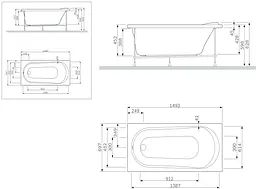 Панель для ванни AM.PM Spirit 150x70 W72A-150-070W-P2 - мініатюра 2